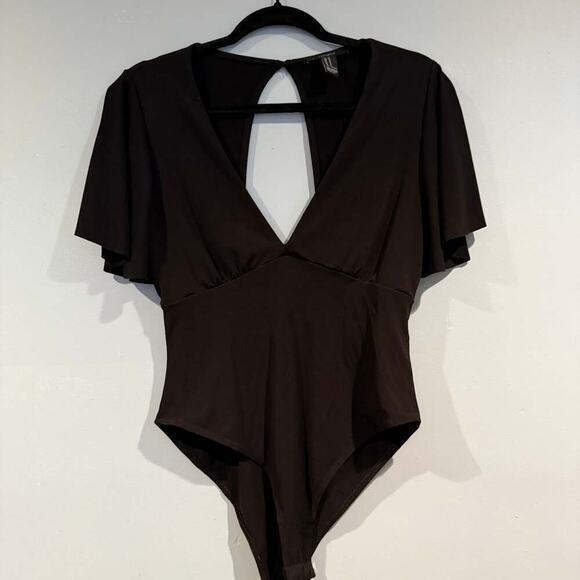 Forever 21 Bodysuit in Black Size Medium - Picture 1 of 2
